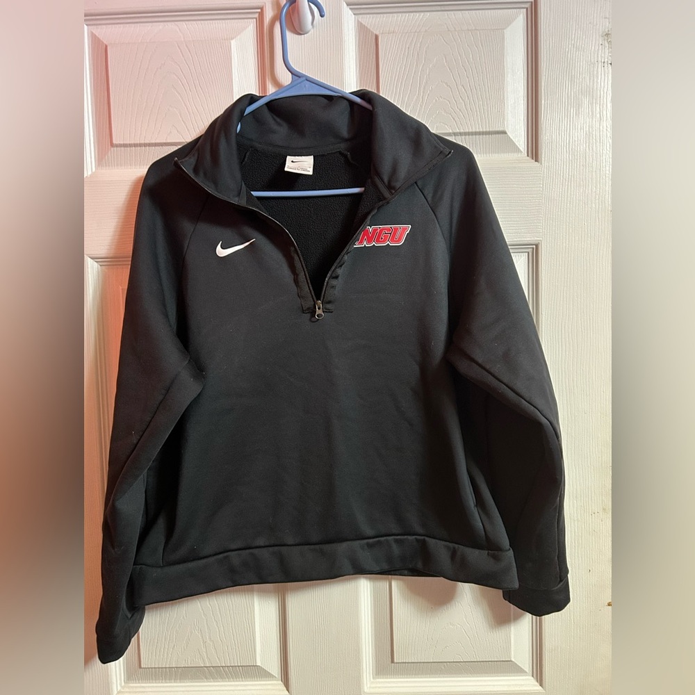 Nike Black and Red “NGU” Quarter-Zip Jacket